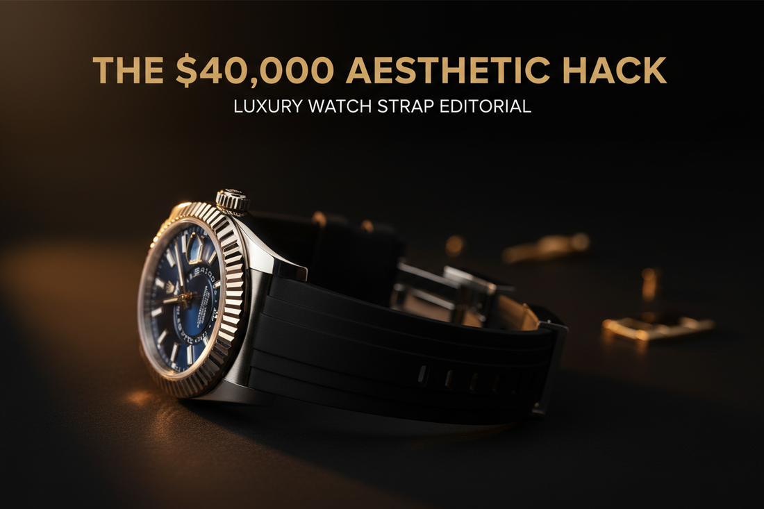 The $40,000 Aesthetic Hack: Rolex Sky-Dweller Oysterflex Style Strap