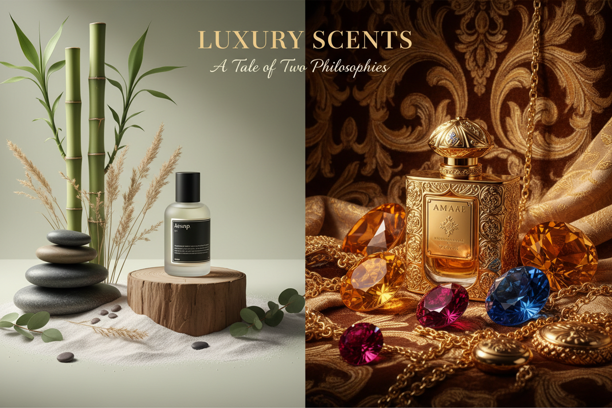 The Monk vs. The King: Minimalist Nature or Maximalist Royalty? (Aesop vs. Amouage)