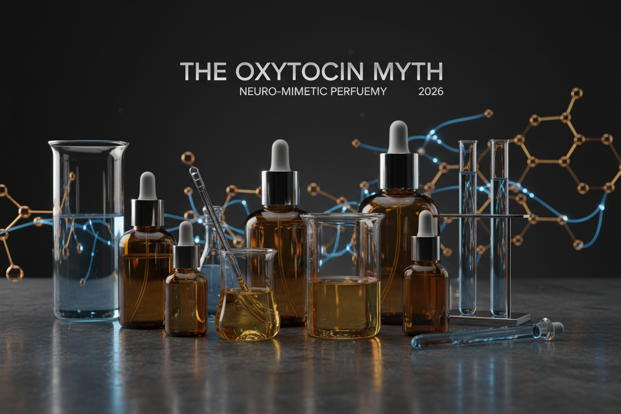 The Oxytocin Myth: Decoding 2026 Neuro-Mimetic Perfumery | Scent Lab 33 Intelligence