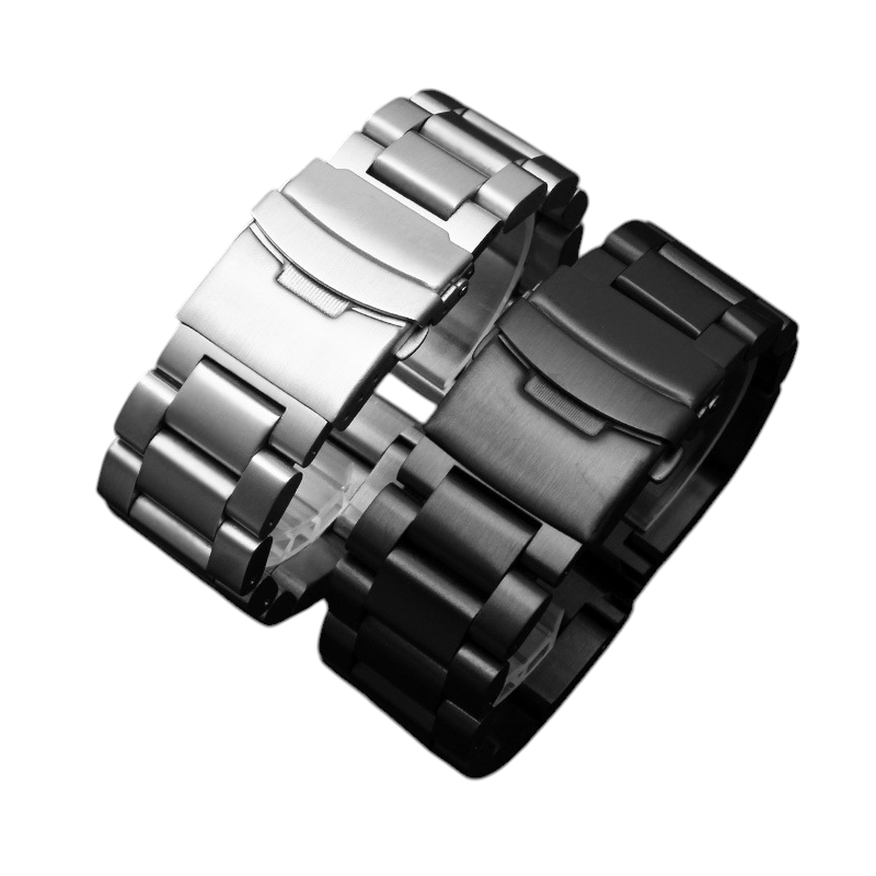 White Smoke Replacement Strap for Panerai-Luminox Luminor-Submersible Large Case - 316L Solid Surgical Grade Brushed Steel - Aethelgard