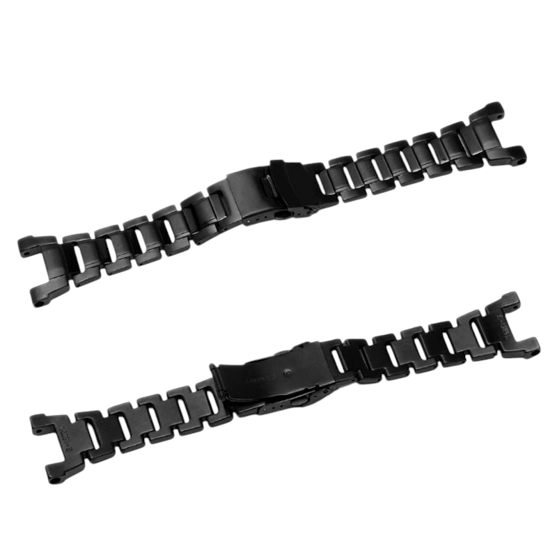 White Smoke Premium Replacement Strap for Casio G-SHOCK Aviation GW-3000 / GW-3500 | PVD Black Solid Stainless Steel | Aethelgard