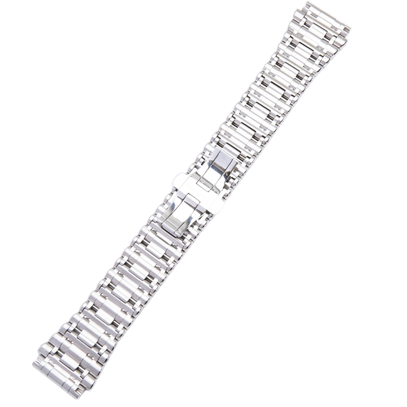 White Smoke Replacement Strap for Breitling Chronomat B01 - AB01343A1 - AB013410 - Solid Link Pilot-Style Stainless Steel - Aethelgard Atelier