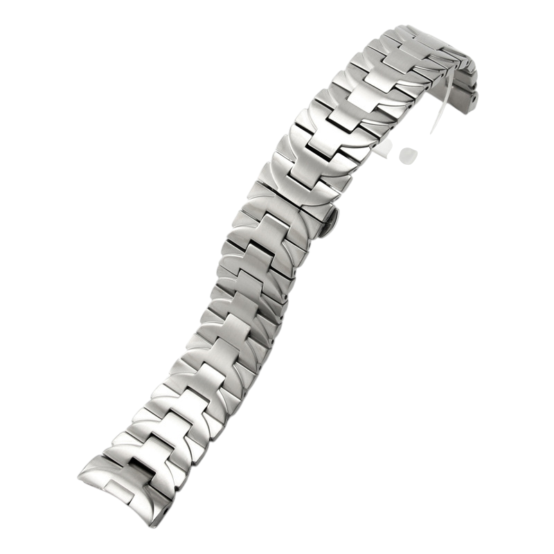 White Smoke Replacement Steel Strap for Panerai Luminor PAM441-111-PAM01316 - Heavy-Duty Solid Arc-Mouth Steel - Aethelgard Atelier
