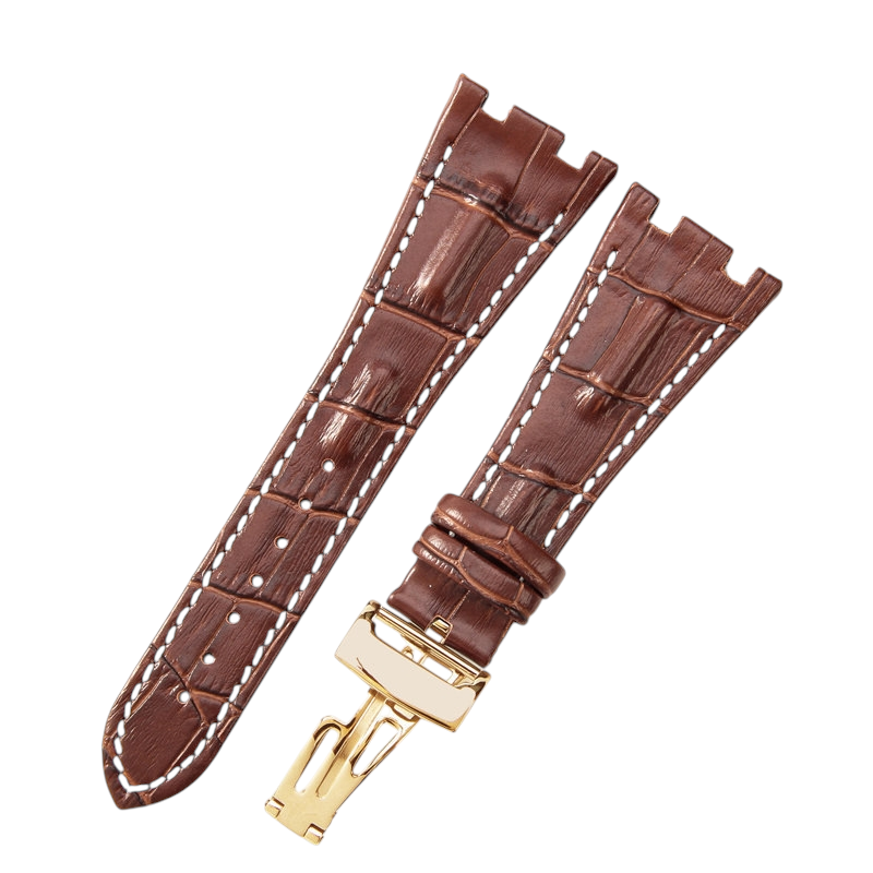 White Smoke Replacement Strap for Audemars Piguet Royal Oak Offshore 15710 - 15703 - 26470 - Premium Full-Grain Performance Leather - Aethelgard Atelier
