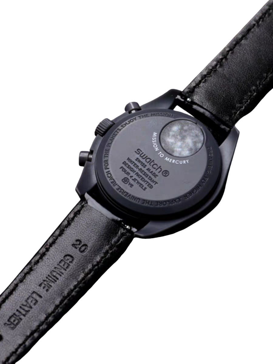 Handmade Premium Shinki Shell Cordovan Black Watch Strap for Patek Philippe, Rolex, Grand Seiko - Diamond Leather Series - 18mm 20mm 22mm 24mm - Aethelgard