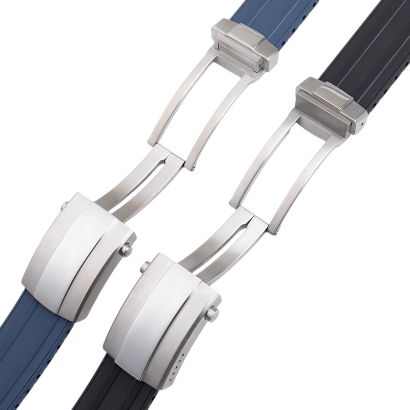 White Smoke Replacement Strap for Breitling Avenger - Navitimer - Superocean Professional - Soft-Touch FKM Fluorine Rubber - Aethelgard Atelier