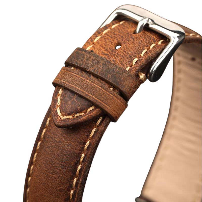 Handmade Soft Italian Heritage Calfskin Watch Strap for Rolex, Omega, IWC, Longines - Classic Dress Series - 18mm 20mm 22mm 24mm - Aethelgard
