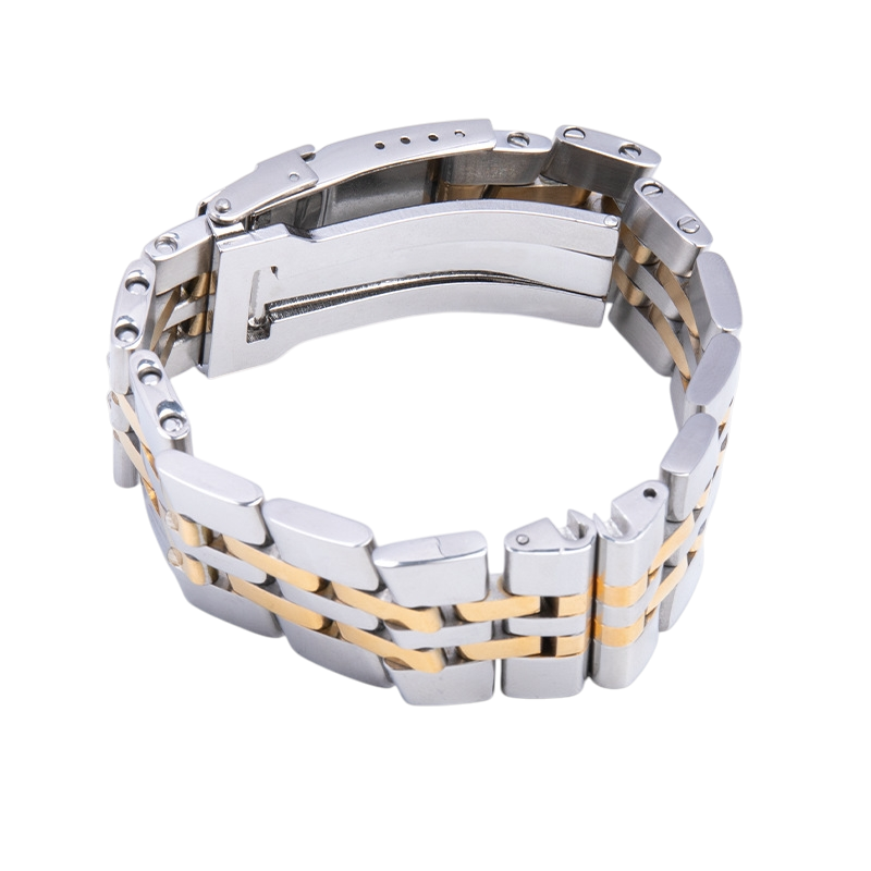 White Smoke Replacement Strap for Breitling Navitimer - Avenger - Superocean Heritage - Solid Link 316L Stainless Steel - Aethelgard Atelier