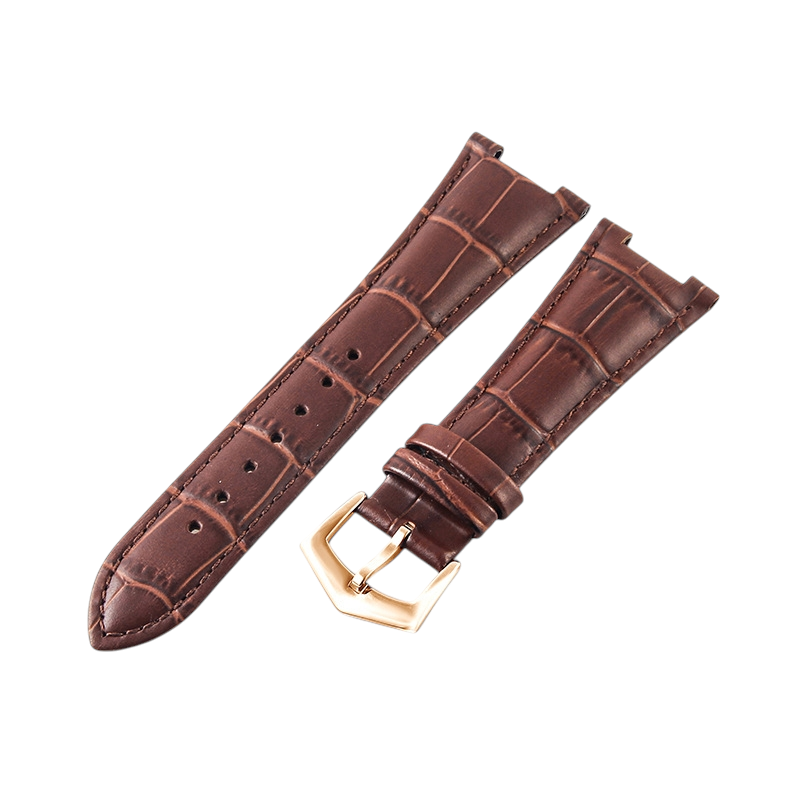 White Smoke Replacement Strap for Patek Philippe Nautilus 5711 - 5712G Series - Notched Interface Premium Genuine Leather - Aethelgard Atelier