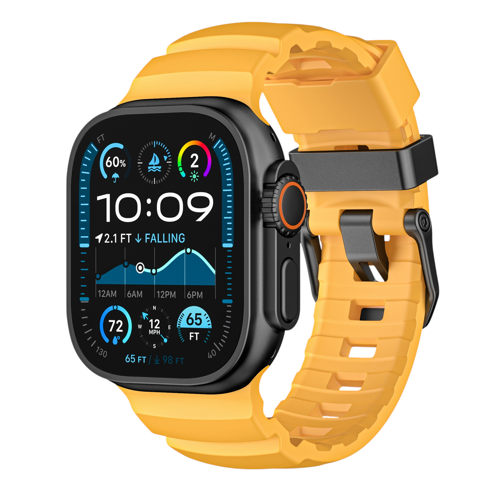 Performance FKM Fluoroelastomer Trail Band for Apple Watch Ultra 2/1