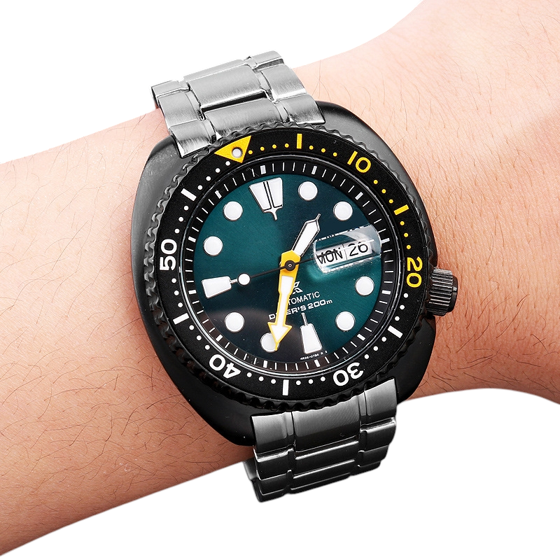 White Smoke Replacement Steel Strap for Seiko PADI Turtle - Monster SRPE99K1 - SRPA21J1 - Marine Grade Solid Link Steel - Aethelgard