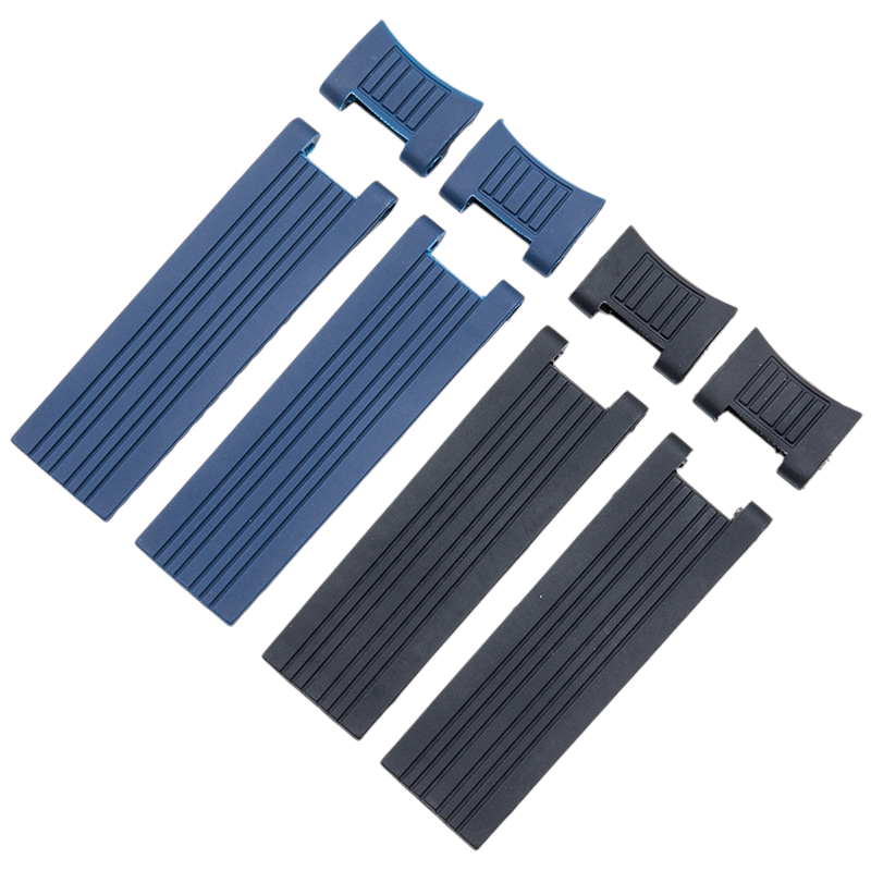 White Smoke Replacement Strap for Ulysse Nardin Marine Diver - Manager Series - Titanium-Insert High-Grade Silicone - Aethelgard Atelier