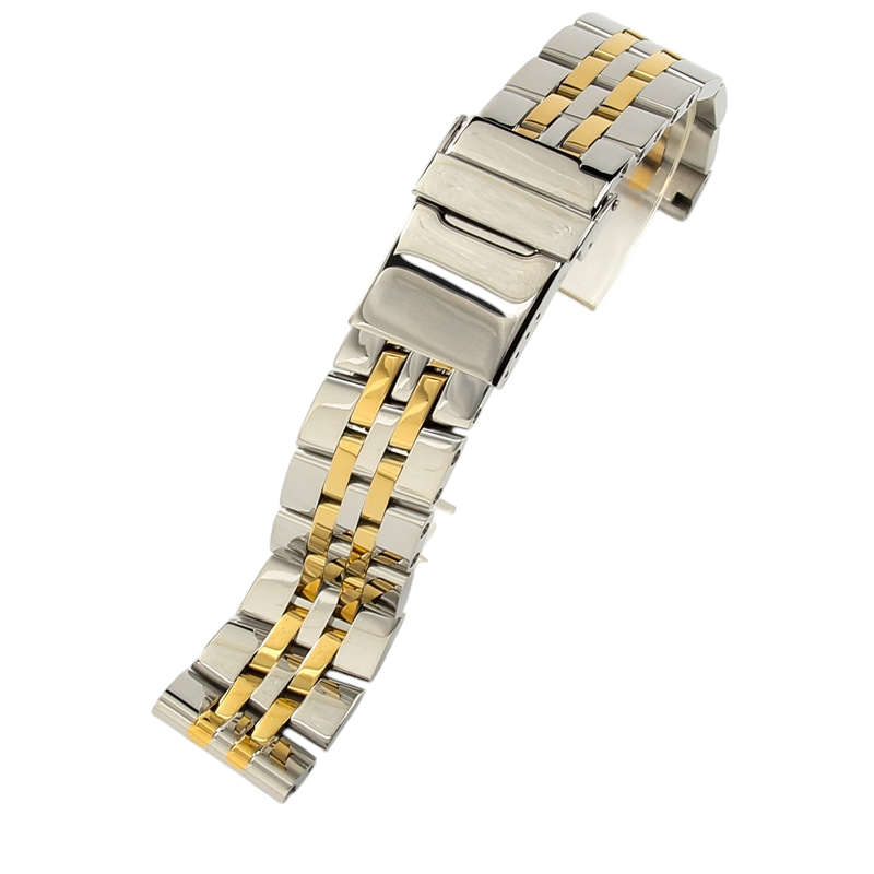 White Smoke Replacement Strap for Breitling Superocean - Avenger II - Navitimer 22mm - Professional Solid Stainless Steel - Aethelgard Atelier