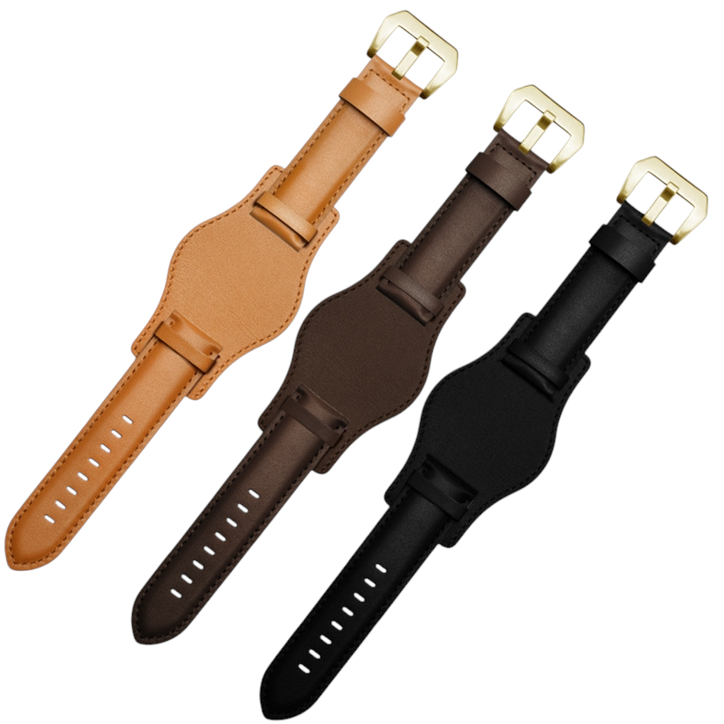 White Smoke Replacement Strap for Tudor Heritage Black Bay-Bronze-Pelagos - Hand-made Italian Leather with Bundle Cuff Pad - Aethelgard