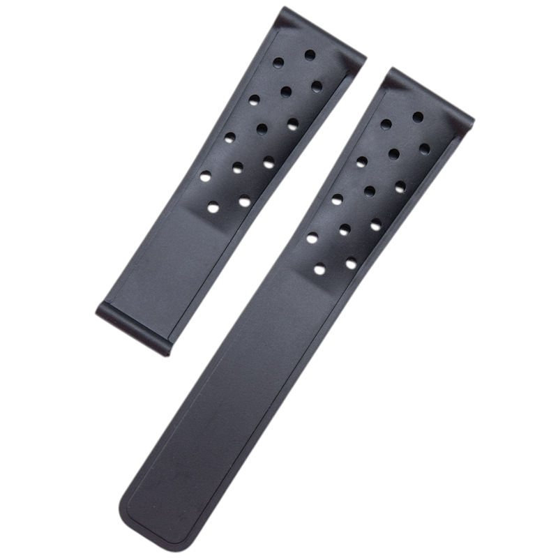 White Smoke Replacement Strap for TAG Heuer Carrera - Aquaracer - F1 Sports - Breathable Perforated Sport Rubber - Aethelgard Atelier