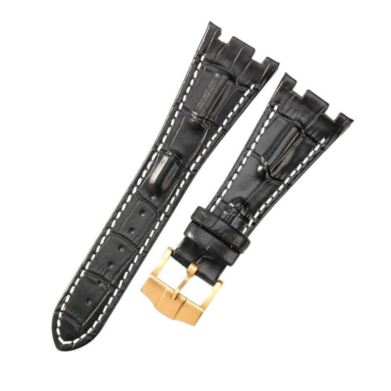 White Smoke Replacement Strap for Audemars Piguet Royal Oak Offshore 15710 - 15703 - 26470 - Premium Full-Grain Performance Leather - Aethelgard Atelier