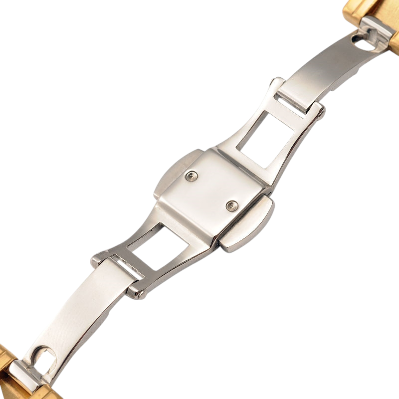 White Smoke Replacement Strap for Universal-Style Rose Gold Ultra-Thin Solid Series - PVD Rose Gold Solid Stainless Steel - Aethelgard