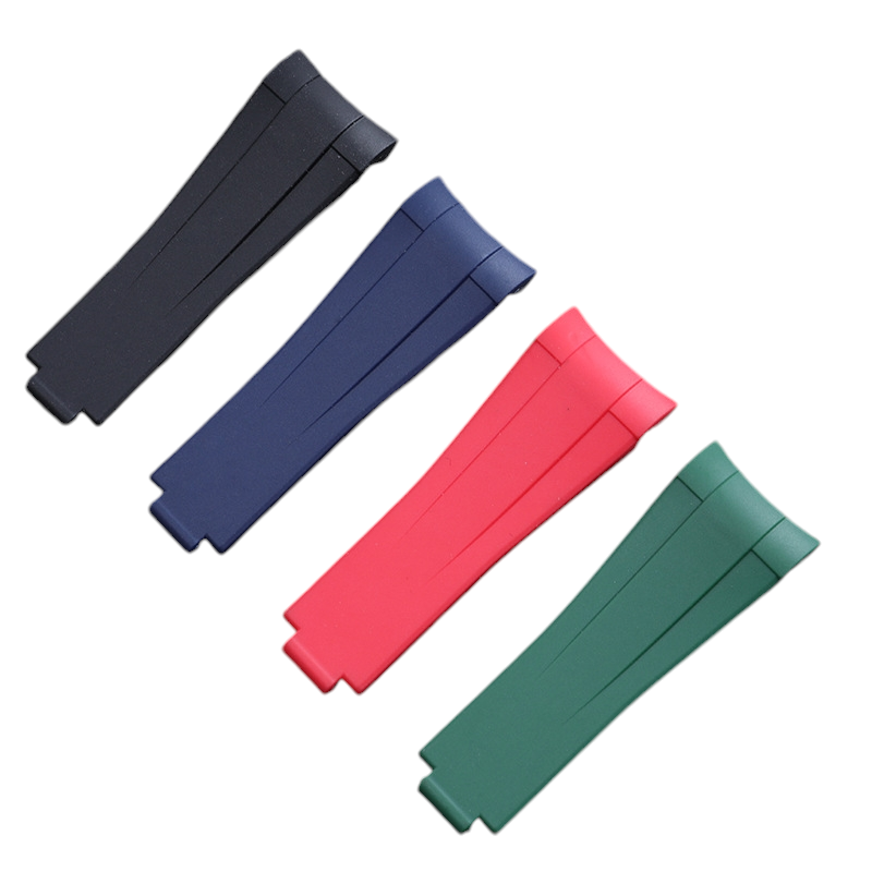 White Smoke Replacement Strap for Rolex Yacht-Master - GMT-Master II - Submariner Short Edition - Performance Soft-Touch Silicone - Aethelgard