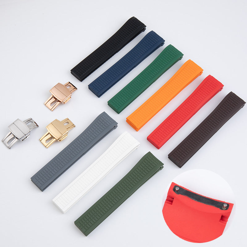 Lavender Replacement Strap for Patek Philippe Aquanaut 5167 - 5164 Series - Bespoke High-Density FKM Rubber - Aethelgard Atelier
