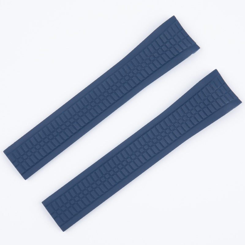 White Smoke Replacement Strap for Patek Philippe Aquanaut 5167 - 5164 Series - Bespoke High-Density FKM Rubber - Aethelgard Atelier