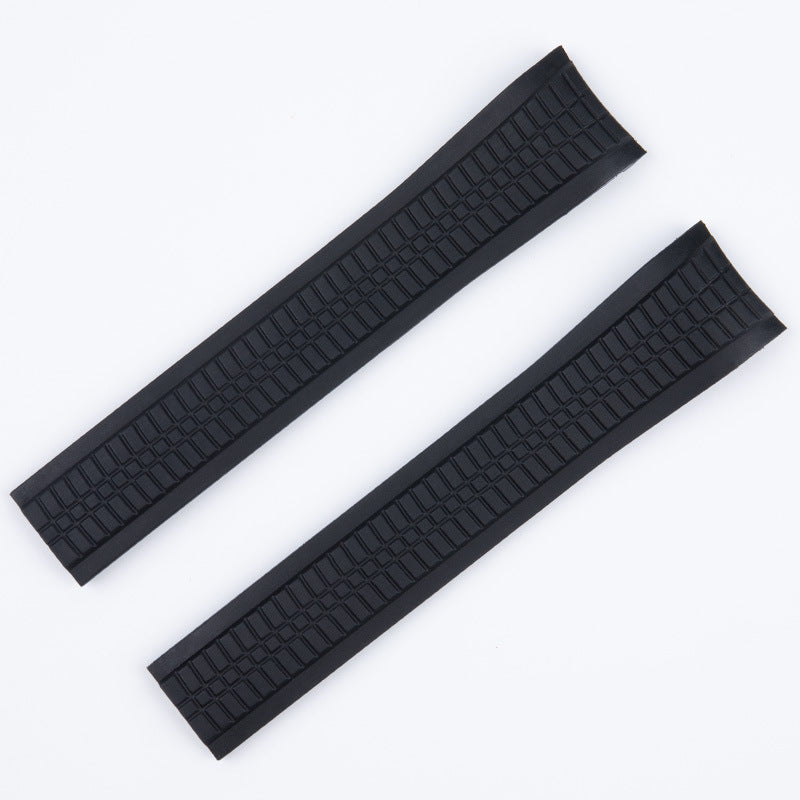 White Smoke Replacement Strap for Patek Philippe Aquanaut 5167 - 5164 Series - Bespoke High-Density FKM Rubber - Aethelgard Atelier