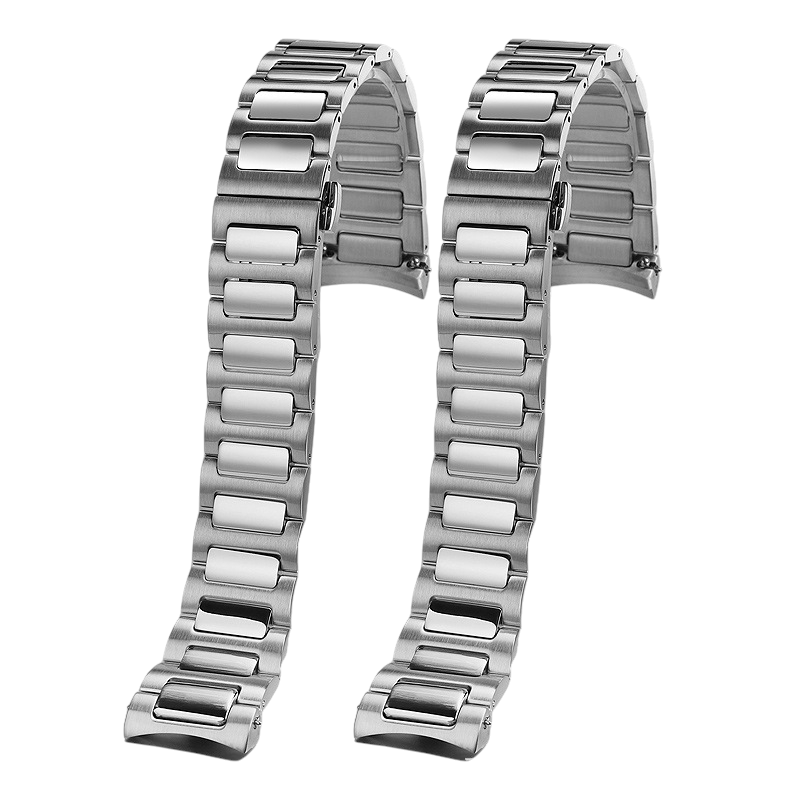 White Smoke Replacement Steel Strap for Mido Multifort TV Series M049.526.A - PVD Rose Gold Solid Stainless Steel - Aethelgard