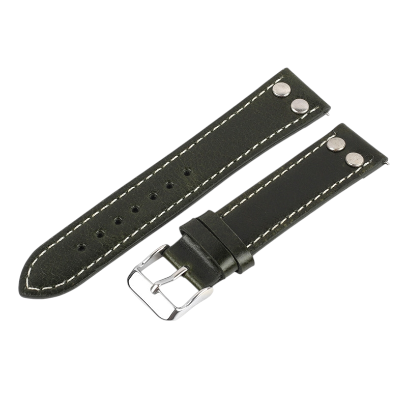 Handmade Heritage Oil Wax Pull-Up Strap for Rolex, Omega, Seiko, IWC, Tudor, Hamilton, Cartier, Panerai, Breitling, Patek Philippe - Natural Patina Evolution Series - 18mm 20mm 22mm 24mm - Aethelgard