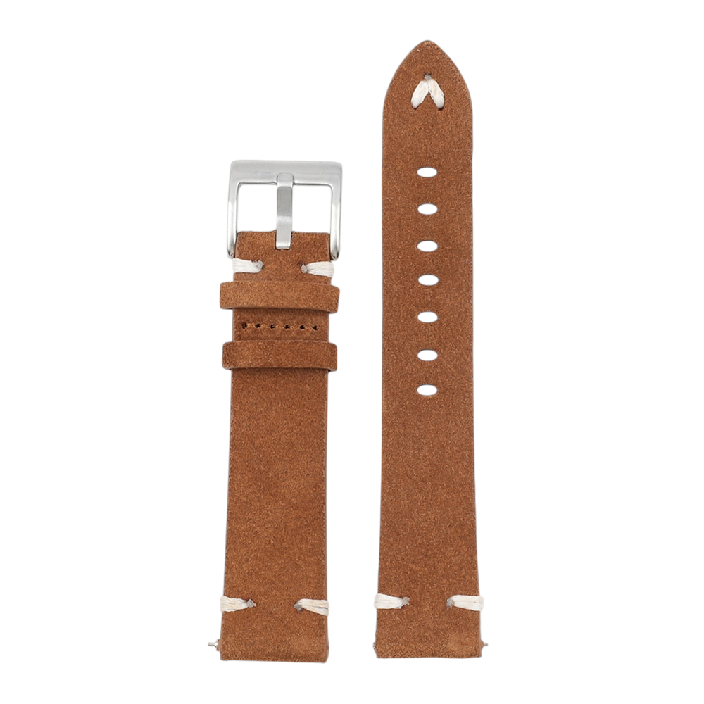 White Smoke Handmade Retro Nappa Flip Suede Strap for Rolex, Omega, Seiko, IWC, Tudor, Hamilton, Cartier, Panerai, Breitling, Patek Philippe - Vintage Revival Hand-Finished Series - 18mm 20mm 22mm 24mm - Aethelgard