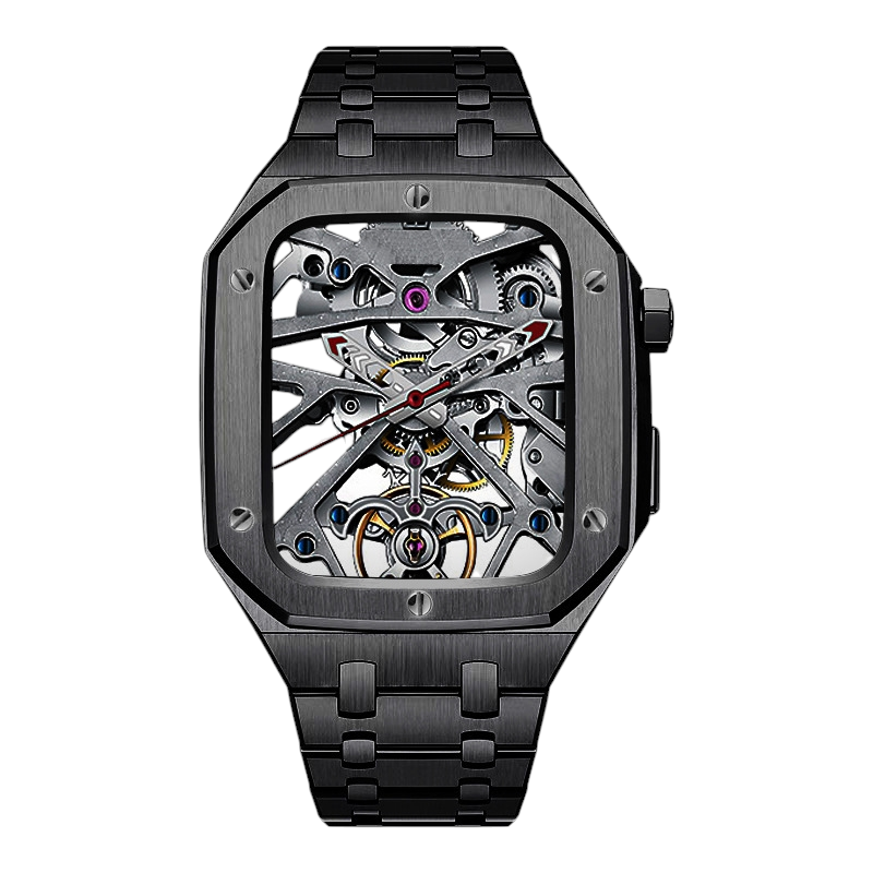 Elite AP Style Stainless Steel Mod Kit - Armor Case & 5-Link Band for iWatch