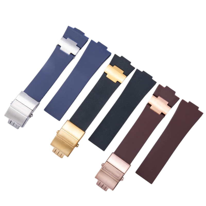 White Smoke Replacement Strap for Ulysse Nardin Marine Manager 1183 Series - High-Density Divers Silicone - Aethelgard Atelier