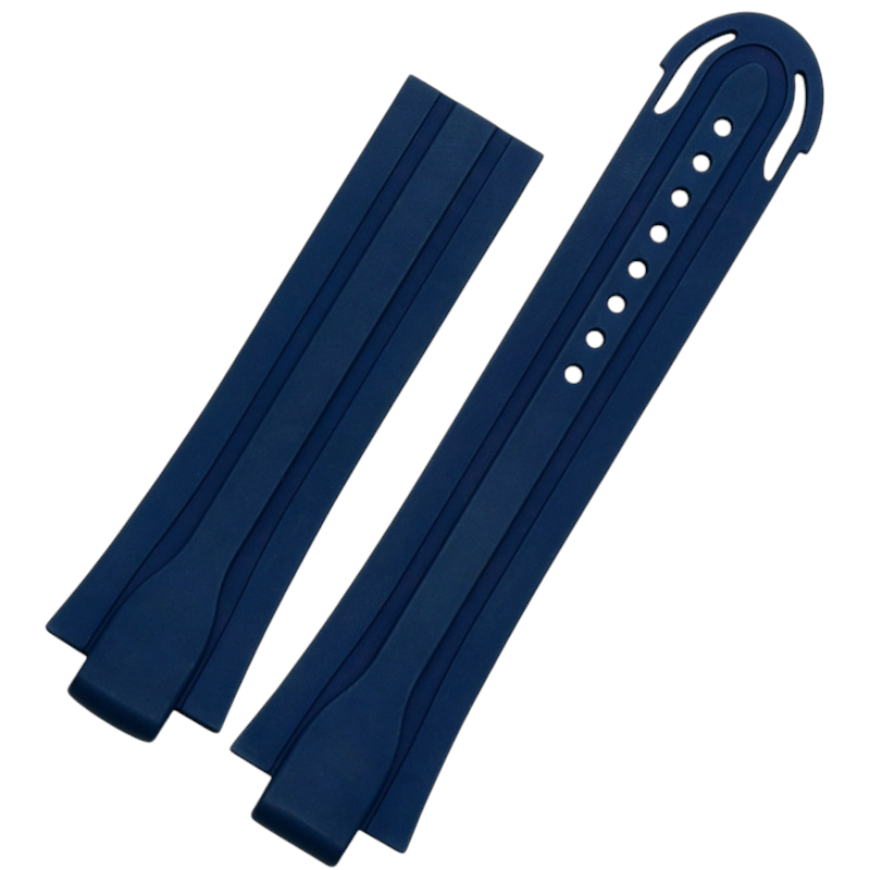 White Smoke Replacement Strap for Oris Divers 7730-Williams Racing 7740 - Specialized Convex Interface Silicone - Aethelgard