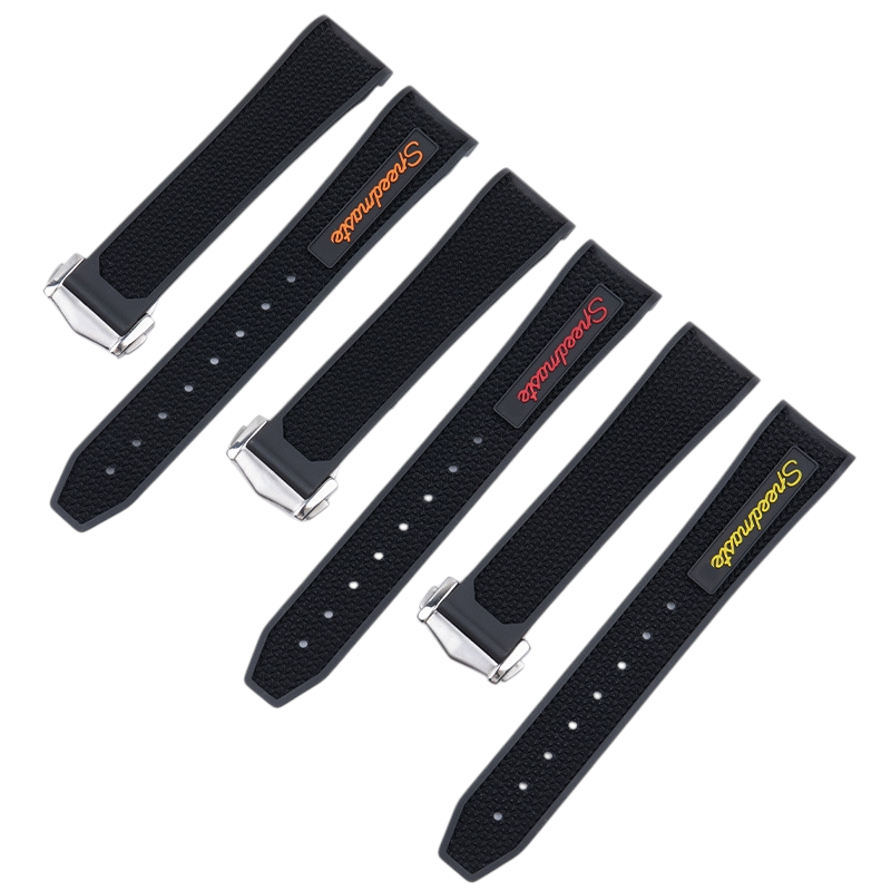 White Smoke Replacement Strap for Omega Seamaster 300 - Speedmaster Panda - Premium FKM Performance Rubber - Aethelgard Atelier
