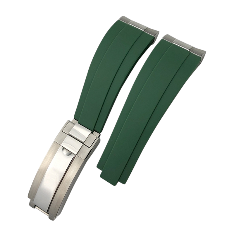White Smoke Replacement Strap for Rolex Submariner - Daytona - Yacht-Master Steel-End-Link Edition - End-Link Reinforced FKM Rubber - Aethelgard