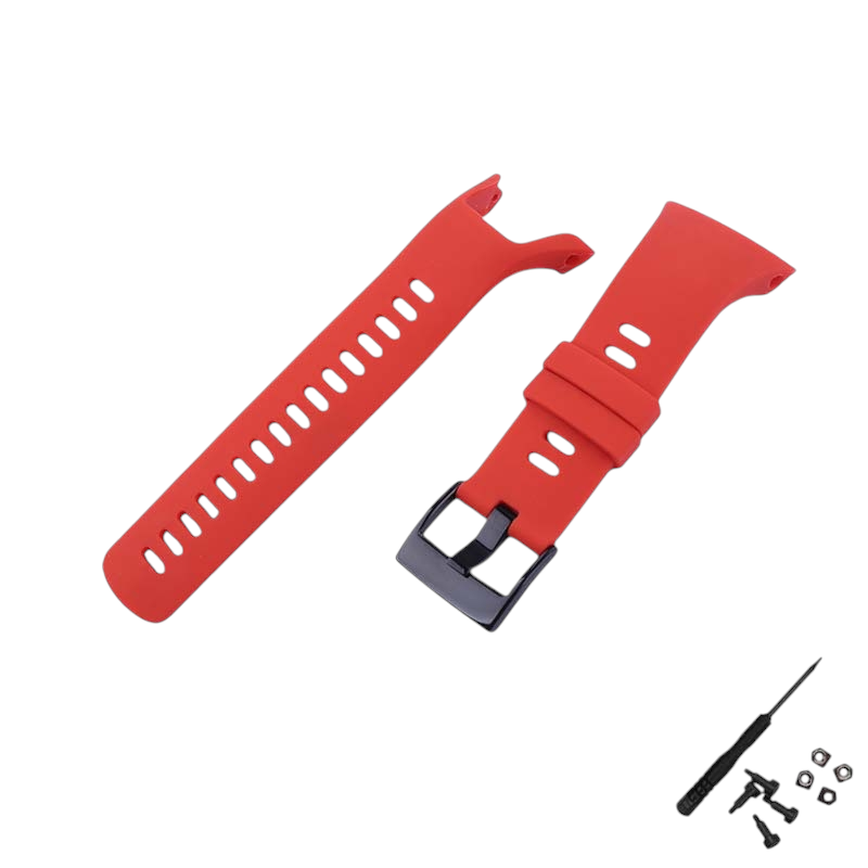 White Smoke Replacement Strap for Suunto Spartan Trainer Wrist HR - Soft-Touch High-Friction Silicone - Aethelgard Atelier