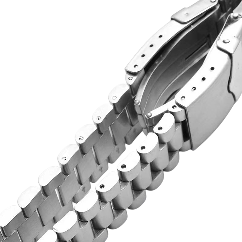 White Smoke Replacement Strap for TAG Heuer F1 - Carrera - Aquaracer - Monaco 300 Series - Solid Fine-Brushed 316L Stainless Steel - Aethelgard
