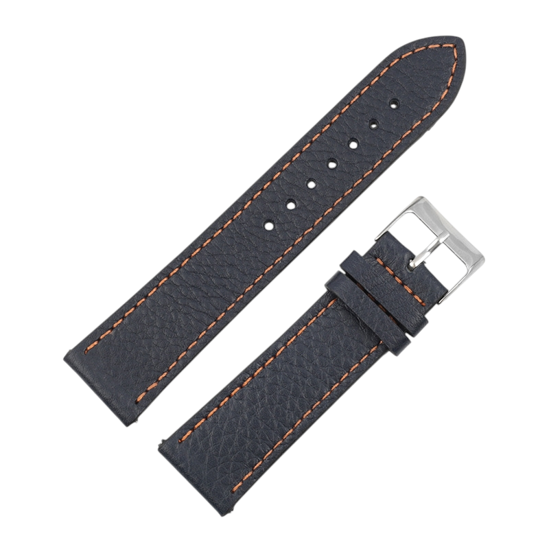 White Smoke Handmade Classic Lychee Pattern Calfskin Watch Strap for Rolex, Omega, Seiko, IWC, Tudor, Hamilton, Cartier, Panerai, Patek Philippe, Breitling - Precision Quick-Release Switch-Pin Series - 18mm 20mm 22mm 24mm 26mm - Aethelgard