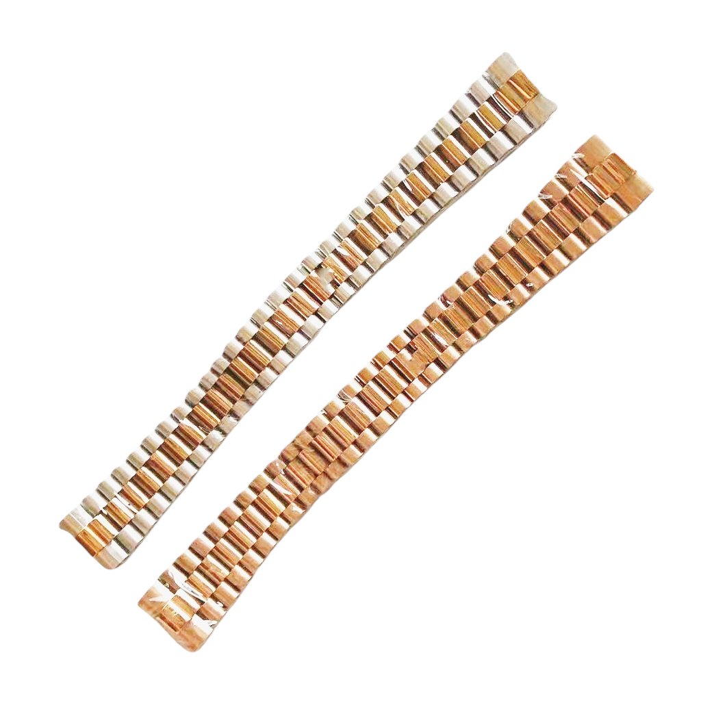 White Smoke Replacement Strap for Rolex-Style Oyster 3-Link Solid Series - Marine Grade Solid 316L Stainless Steel - Aethelgard