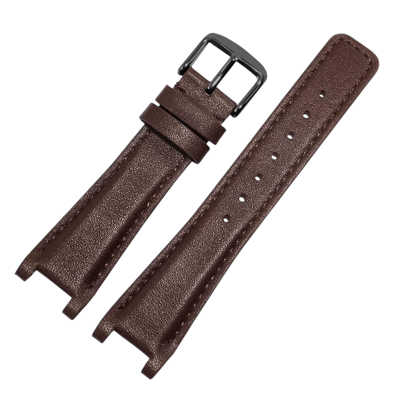 White Smoke Replacement Strap for Gucci GC YA1332 - 1333 - 1335 Series - Notched Interface Artisan Genuine Leather - Aethelgard Atelier