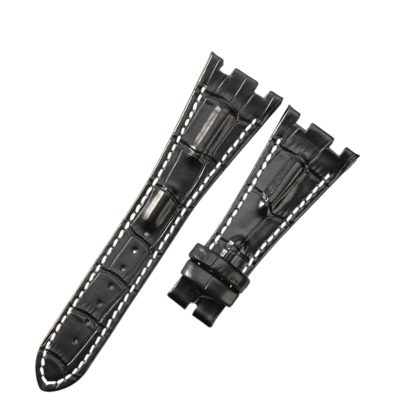 White Smoke Replacement Strap for Audemars Piguet Royal Oak Offshore 15710 - 15703 - 26470 - Premium Full-Grain Performance Leather - Aethelgard Atelier