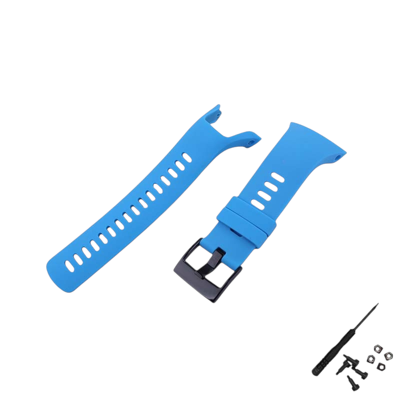 White Smoke Replacement Strap for Suunto Spartan Trainer Wrist HR - Soft-Touch High-Friction Silicone - Aethelgard Atelier