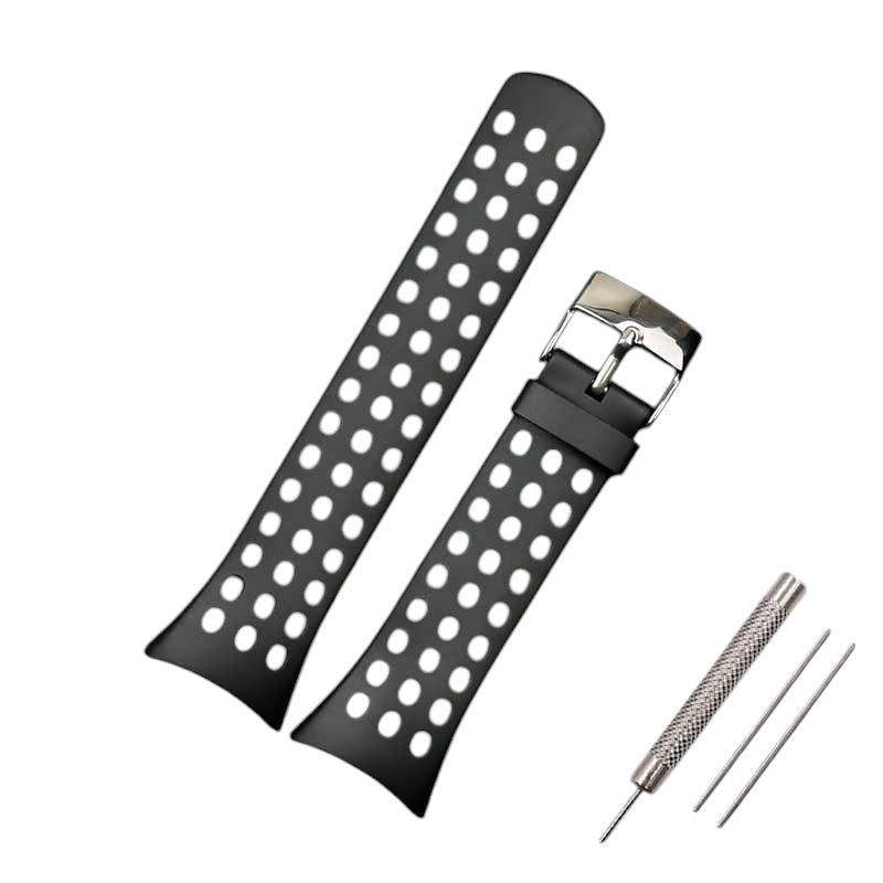 White Smoke Replacement Strap for Suunto M Series M1-M2-M4-M5 - Waterproof Outdoor Active Polymer - Aethelgard Atelier