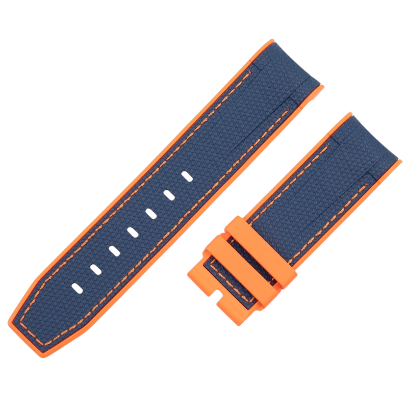 White Smoke Replacement Strap for Tudor Heritage Black Bay Bronze M79250 - Soft-Touch Liquid Silicone Rubber - Aethelgard Atelier