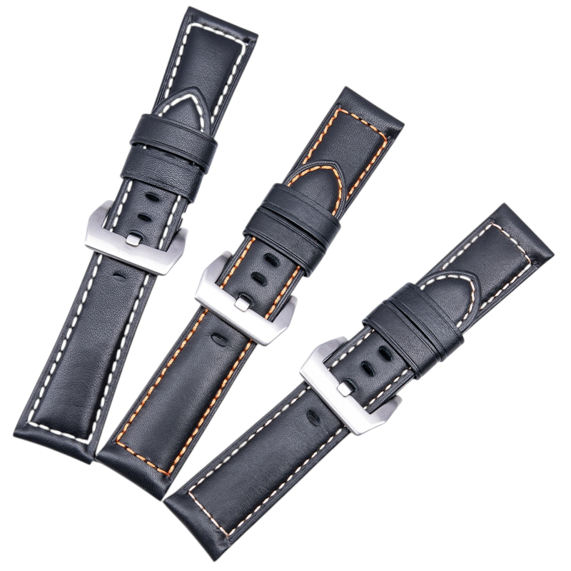 White Smoke Replacement Strap for Panerai Luminor - Submersible - Radiomir - Artisan Soft-Grain Crazy Horse Leather - Aethelgard Atelier