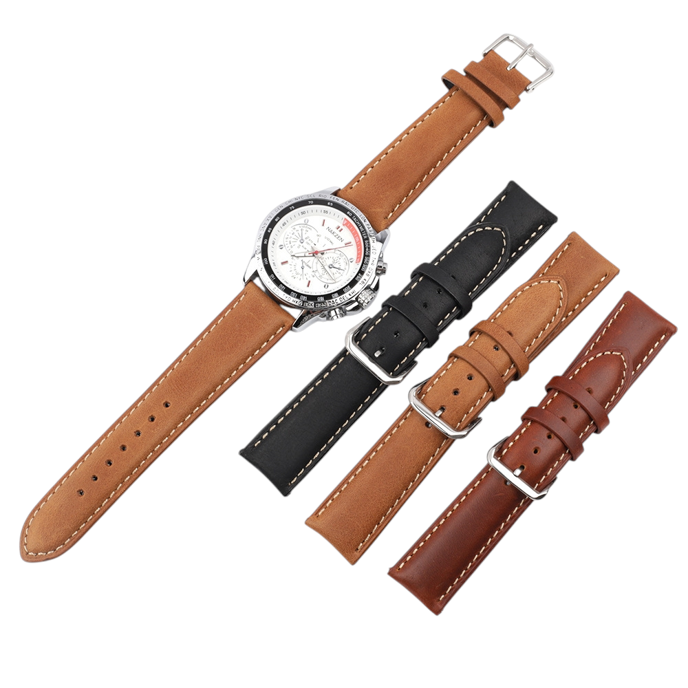 Handmade Mature Oil-Wax Pull-Up Watch Strap for Rolex, Omega, Seiko, IWC, Tudor, Hamilton, Cartier, Panerai, Patek Philippe, Breitling - Executive Deep-Brown Patina Series - 18mm 20mm 22mm 24mm 26mm - Aethelgard