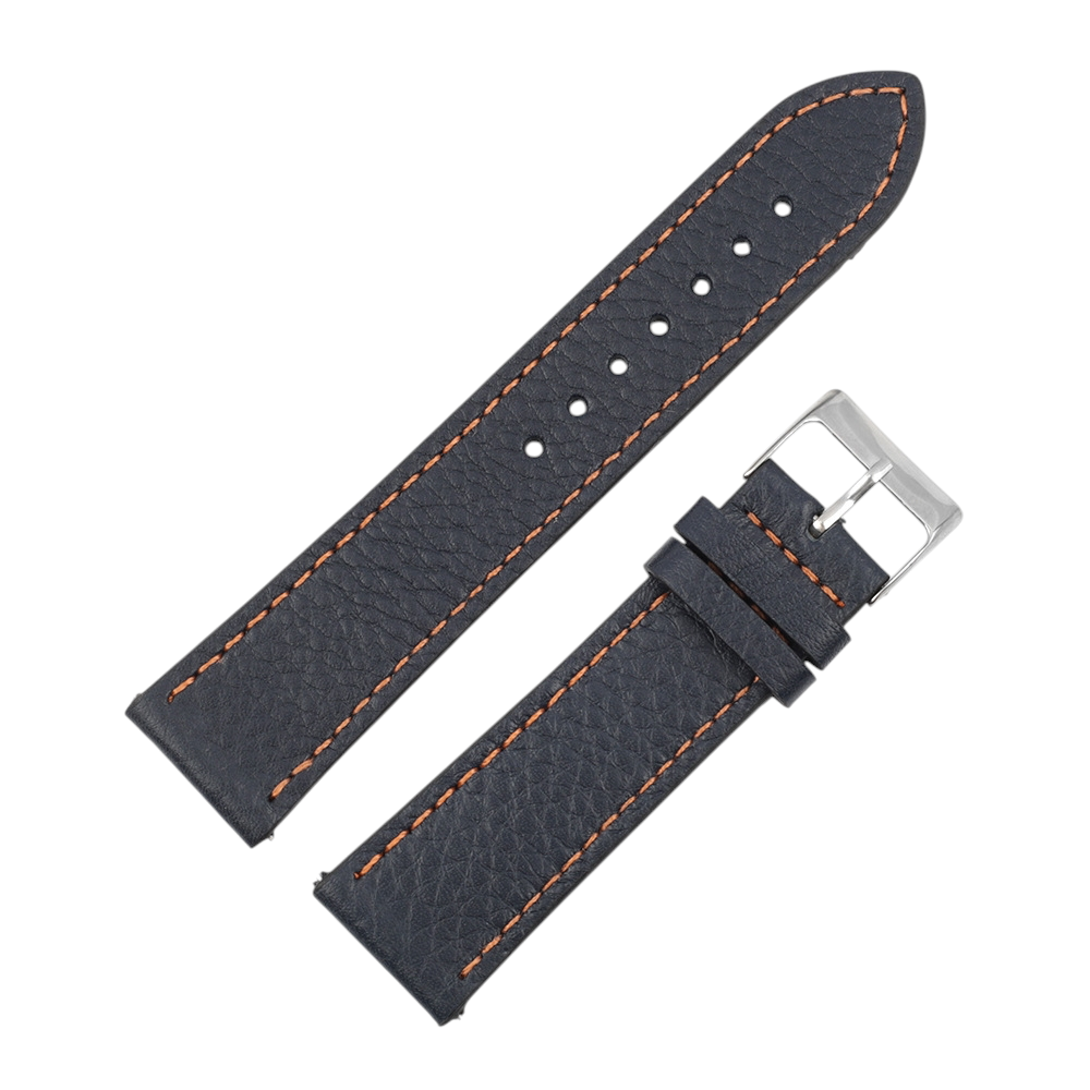 White Smoke Handmade Classic Lychee Pattern Calfskin Watch Strap for Rolex, Omega, Seiko, IWC, Tudor, Hamilton, Cartier, Panerai, Patek Philippe, Breitling - Precision Quick-Release Switch-Pin Series - 18mm 20mm 22mm 24mm 26mm - Aethelgard