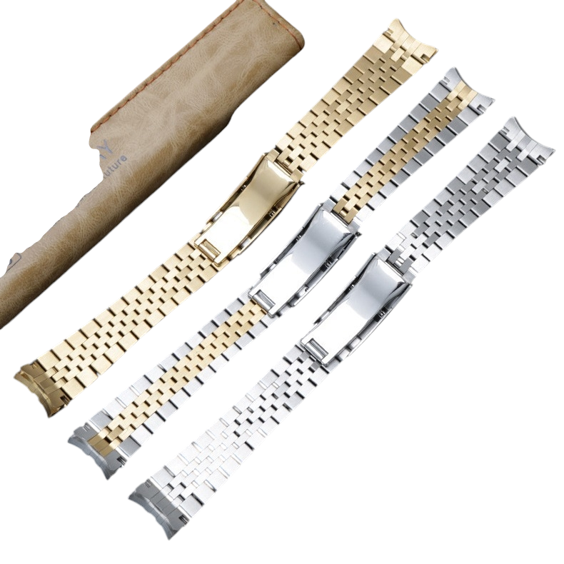 White Smoke Replacement Strap for Panerai Luminor - Submersible Heavy Brushed Series - Industrial Grade Solid Brushed Stainless Steel - Aethelgard