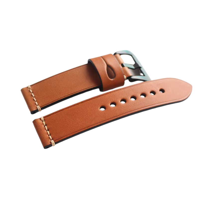 Handmade Soft Italian Retro Cowhide Watch Strap for Panerai, Seiko, IWC, Rolex - Artisan Comfort Series - 18mm 20mm 22mm 24mm - Aethelgard