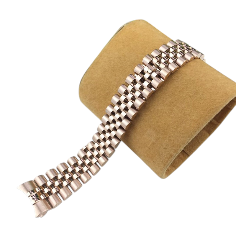 White Smoke Replacement Strap for Rolex-Tudor-Omega-Seiko Classic 5-Link Solid Arc Series - Surgical Grade Solid Stainless Steel - Aethelgard