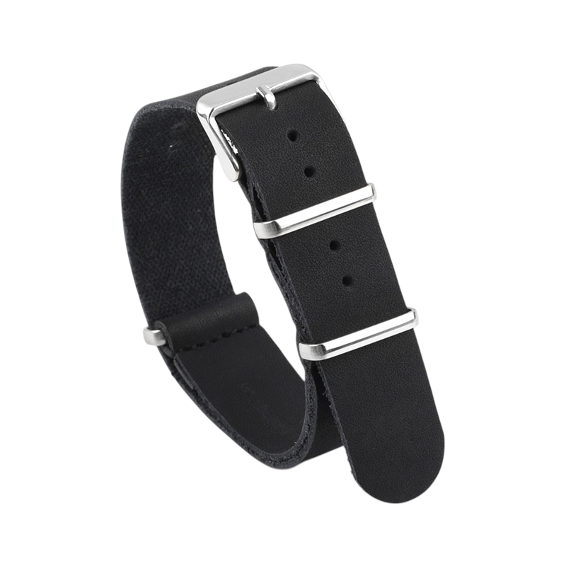 White Smoke Handmade Smooth Double-Sided Long Strap Watch Strap for Rolex, Omega, Seiko, IWC, Tudor, Hamilton, Cartier, Panerai, Patek Philippe, Breitling - Artisan Single-Pass Heritage Edition - 18mm 20mm 22mm 24mm 26mm - Aethelgard