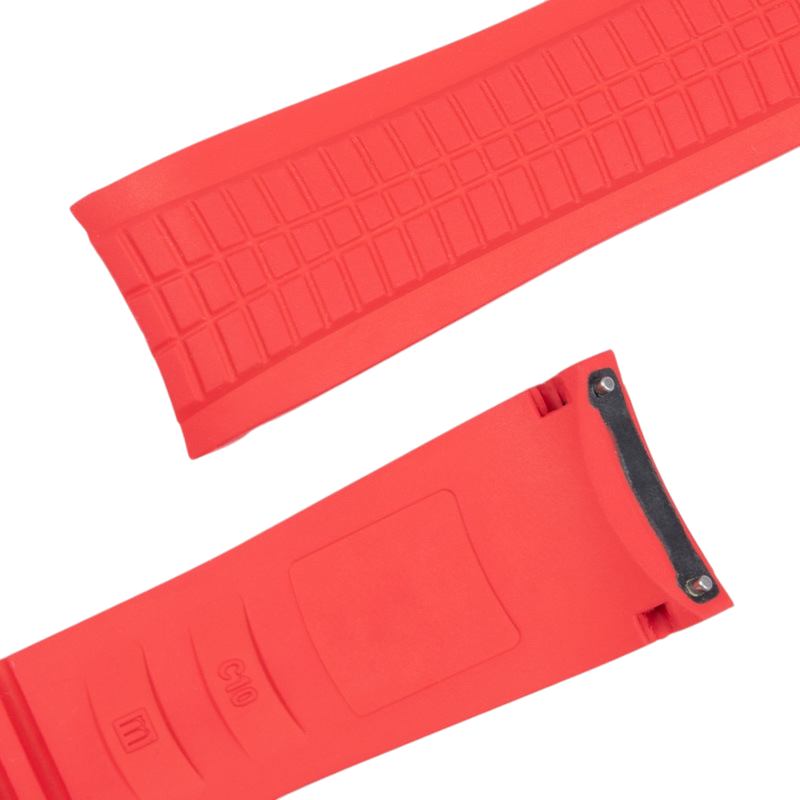 White Smoke Replacement Strap for Patek Philippe Aquanaut 5167 - 5164 Series - Bespoke High-Density FKM Rubber - Aethelgard Atelier